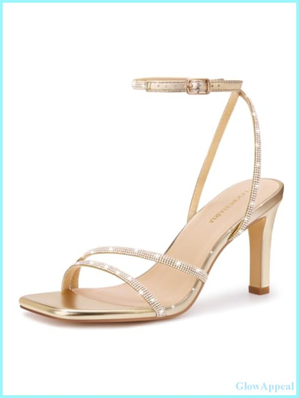 Strappy High Heels Square Open Toe Ankle Strap Sandals